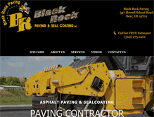 Tablet Screenshot of blackrockpavingandsealcoating.com